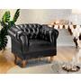 Imagem de Conjunto Poltronas e Sofá Chesterfield Duque Via Encanto Courano Preto