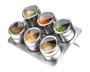 Imagem de Conjunto Porta Temperos Inox com Imã Kit 6 Pcs