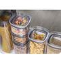 Imagem de Conjunto Potes Herméticos Para Alimentos 450ml 1000ml 1500ml 2000ml