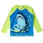 Imagem de Conjunto Praia Infantil Camiseta e 2 Sungas Shark Verde Neon Tip Top