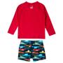 Imagem de Conjunto Praia Infantil Corrida Vermelho Tip Top