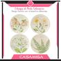 Imagem de Conjunto Prato Sobremesa E Bowl Cerâmica Lovely Garden 8Pçs