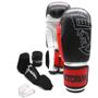 Imagem de Conjunto Pretorian Luva De Boxe/Mauy Thai First-Preto/Vermelho-Tam 12 Oz