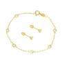 Imagem de Conjunto Pulseira E Brinco De Ouro 18k Infantil Adulto