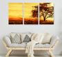 Imagem de Conjunto Quadro Decorativo Arvore Ao Entardecer"