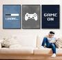 Imagem de Conjunto Quadro Decorativo game on"