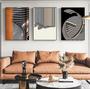 Imagem de Conjunto Quadro Linhas Formas Luxo"