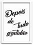 Imagem de Conjunto Quadros Decorativos 3 peças MDF 30x45 Frases Formas