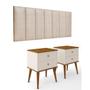 Imagem de Conjunto Quarto 2 Mesas De Cabeceira Berlim Com Painel de Cabeceira De Cama queen 1,60cm ENVIA SOMENTE 01 KIT