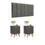 Imagem de Conjunto Quarto 2 Mesas De Cabeceira Verona Com Painel de Cabeceira De Cama queen 1,60cm ENVIA SOMENTE 01 KIT