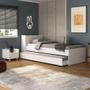 Imagem de Conjunto Quarto Bicama com Baú e Mesa de Cabeceira com Rodízios Multimóveis MP4121
