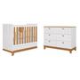 Imagem de Conjunto Quarto de Bebê 1 Berço 1 Cômoda 6 Gavetas Chantilly
