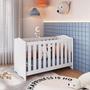 Imagem de Conjunto Quarto de Bebê 1 Berço 1 Cômoda Trocador 4 Gavetas 1 Prateleira
