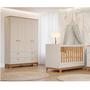 Imagem de Conjunto Quarto de Bebê 1 Berço 1 Guarda Roupas 4 Portas 4 Gavetas Chantilly