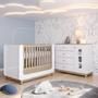 Imagem de Conjunto Quarto de Bebê Berço 2 em 1 e Cômoda Sophia Espresso Móveis