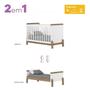 Imagem de Conjunto Quarto de Bebê Berço 2 em 1 e Cômoda Yuri Branco/Jequitibá HP