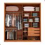 Imagem de Conjunto Quarto Guarda Roupa com Espelho e Comoda Napolis Amendola