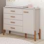 Imagem de Conjunto Quarto Infantil Iris 100% MDF- Com Berço Mini Cama e Comoda Sistema Antitombamento - Moveis Estrela