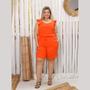 Imagem de Conjunto Regata Babado Alça Larga e Bermuda Verão Plus Size 