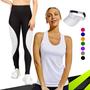 Imagem de CONJUNTO REGATA DRY FIT Tecido furadinho + CALÇA leg LEGGING REDINHA + Viseira DRY 1007