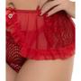 Imagem de Conjunto Rendado Vermelho Sepie 14318 com Saia