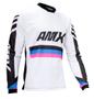 Imagem de Conjunto Roupa Amx Cross One Branco Preto Calça Camisa Trilha Motocross