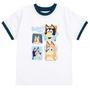 Imagem de Conjunto Roupa Infantil Bluey - Camiseta, Shorts e Boné (3T)