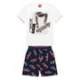 Imagem de Conjunto Roupa Infantil Menino Camiseta + Bermuda Estampa Estilosa Skate Dia a Dia Confortável