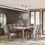 Imagem de Conjunto Rubi Gold 183x90cm com 8 Cadeiras