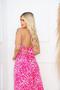 Imagem de CONJUNTO Saia Envelope Midi Longa Transpassada + Cropped Modinha ZEBRA ROSA