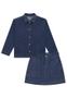 Imagem de Conjunto Saia Jaqueta Infantil Jeans Vic Vicky