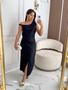 Imagem de Conjunto Saia Midi Com Fenda Frontal E Cropped Alongado Luxo