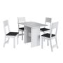 Imagem de Conjunto Sala de Jantar 1 Mesa 4 Cadeiras Viena Indekes
