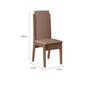 Imagem de Conjunto Sala de Jantar 135x90cm Tampo Vidro/MDF com 6 Cadeiras Torre Liz
