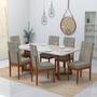 Imagem de Conjunto Sala De Jantar 6 Lugares Madeira Eucalipto Safira