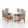Imagem de Conjunto Sala De Jantar 6 Lugares Madeira Eucalipto Safira