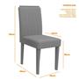 Conjunto Sala de Jantar Ana 1,60m x 0,90m e 6 Cadeiras Ana New Ceval Ypê/Off White/Bege - New Ceval Móveis Imagem de Conjunto Sala de Jantar Ana 1,60m x 0,90m e 6 Cadeiras Ana New Ceval Ypê/Off White/Bege