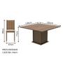 Imagem de Conjunto Sala de Jantar Clarice Madesa Mesa Tampo de Madeira com 8 Cadeiras