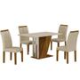 Conjunto Sala de Jantar com 4 Cadeiras Miami - Yescasa Imagem de Conjunto Sala de Jantar com 4 Cadeiras Miami
