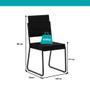 Imagem de Conjunto Sala de Jantar com Mesa e 6 Cadeiras Fenix Carraro