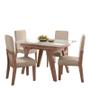 Imagem de Conjunto sala de jantar dubai 1,10 com 4 cadeiras amend 74b