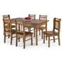 Imagem de Conjunto Sala de Jantar e Cozinha Com 6 Cadeiras Madeira Maciça