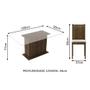 Imagem de Conjunto Sala de Jantar Gales Madesa Mesa com 6 Cadeiras