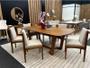 Imagem de Conjunto Sala de Jantar Gemini Mesa 2,2 Metros com 6 Cadeiras Estofadas