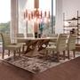 Imagem de Conjunto Sala De Jantar Genova Tampo Vidro/MDF com 6 Cadeiras Genova Smart Plus