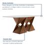 Imagem de Conjunto Sala De Jantar Genova Tampo Vidro/MDF com 6 Cadeiras Genova Smart Plus