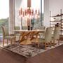 Imagem de Conjunto Sala De Jantar Genova Tampo Vidro/MDF com 6 Cadeiras Luísa Smart Plus