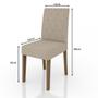 Imagem de Conjunto Sala de Jantar Helo 120cm com 4 cadeira Jade Poliman