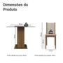 Conjunto Sala de Jantar Madesa Aline Mesa Tampo de Vidro com 4 Cadeiras Imagem de Conjunto Sala de Jantar Madesa Aline Mesa Tampo de Vidro com 4 Cadeiras
