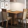 Conjunto Sala de Jantar Madesa Gabi Mesa Tampo de Madeira com 2 Cadeiras Imagem de Conjunto Sala de Jantar Madesa Gabi Mesa Tampo de Madeira com 2 Cadeiras